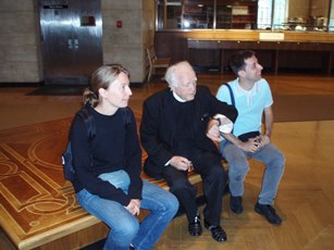 2007 – Princeton, NJ – With Sara and Beniamino Danese, inside the Firestone Library, one of the main libraries in the Princeton University.