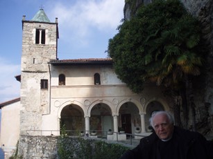 2008 – Lake Maggiore, Italy – At the Santa Caterina del Sasso hermitage