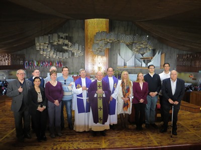 Group picture inside the Basilica of Our Lady of Guadalupe