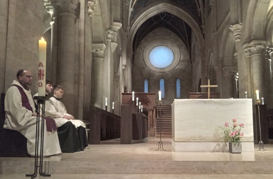 Holy Mass in the Pannonhalma Archabbacy.